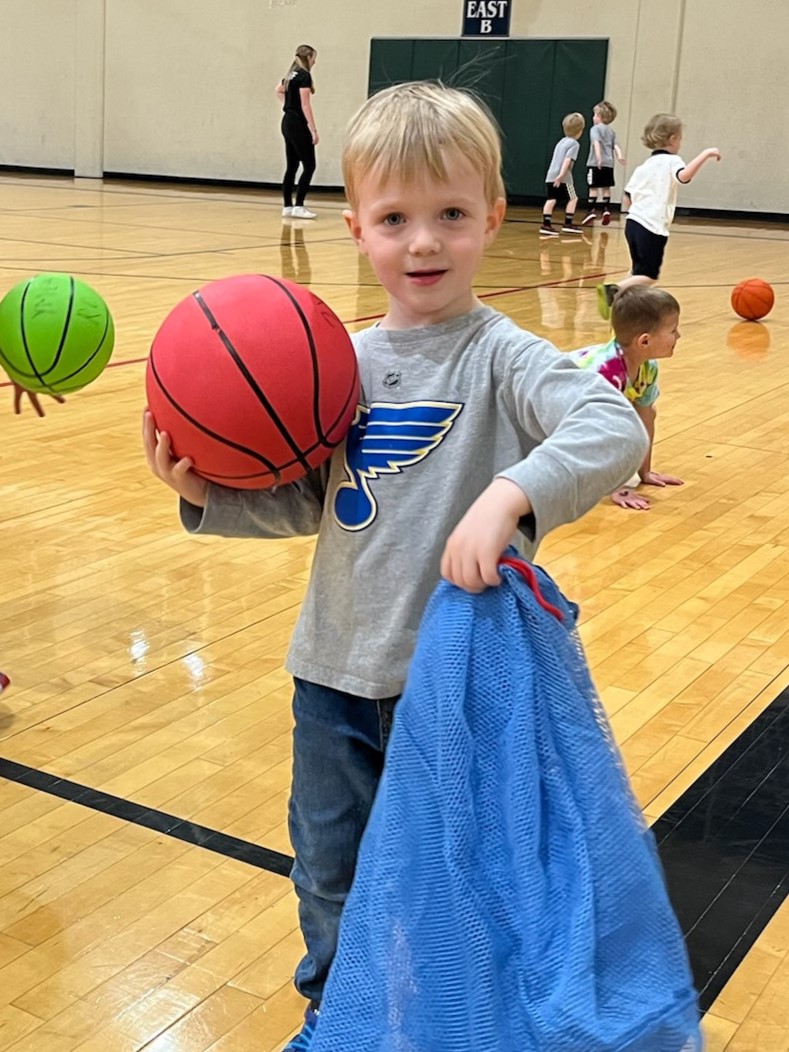 Vincent at Basketball Camp