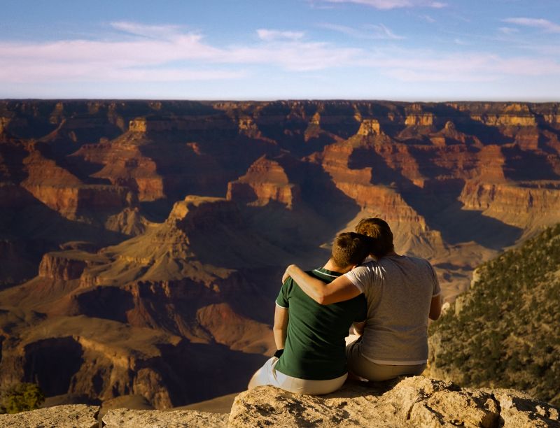 Enjoying Sunset at the Grand Canyon