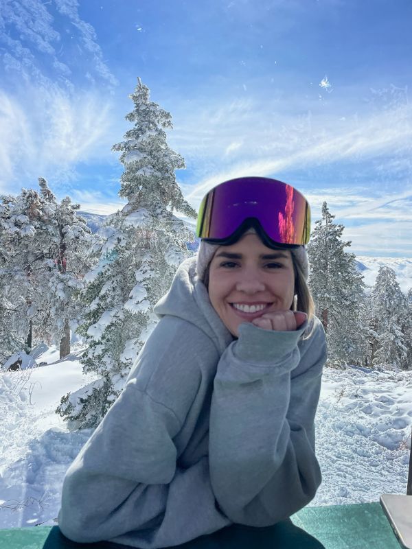 Caroline Taking a Break From Snowboarding