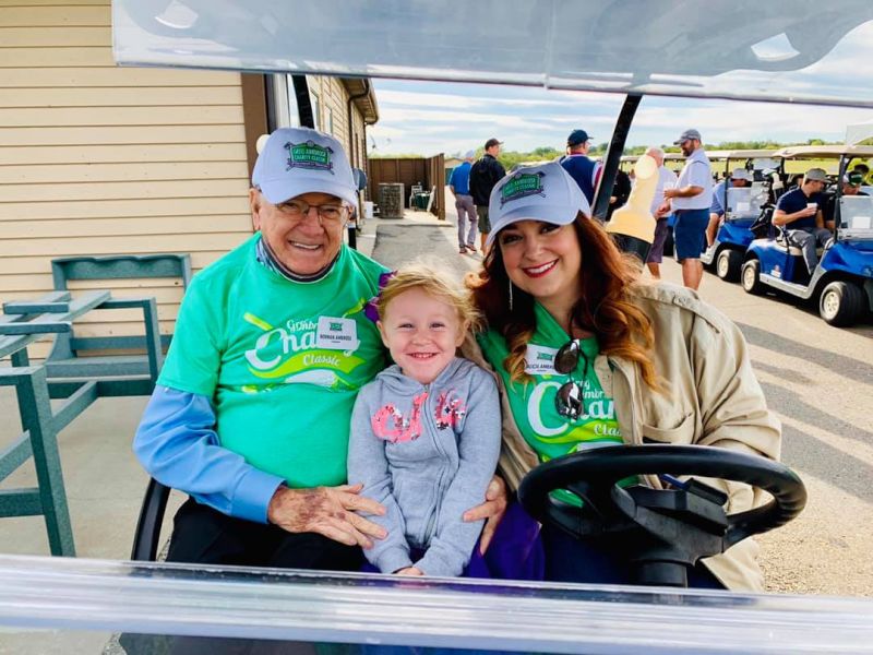 Alicia Volunteering at a Charity Golf Tournament