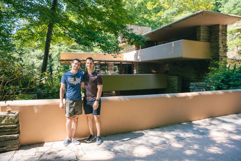 Visiting Frank Lloyd Wright's Falling Water in Pennsylvania