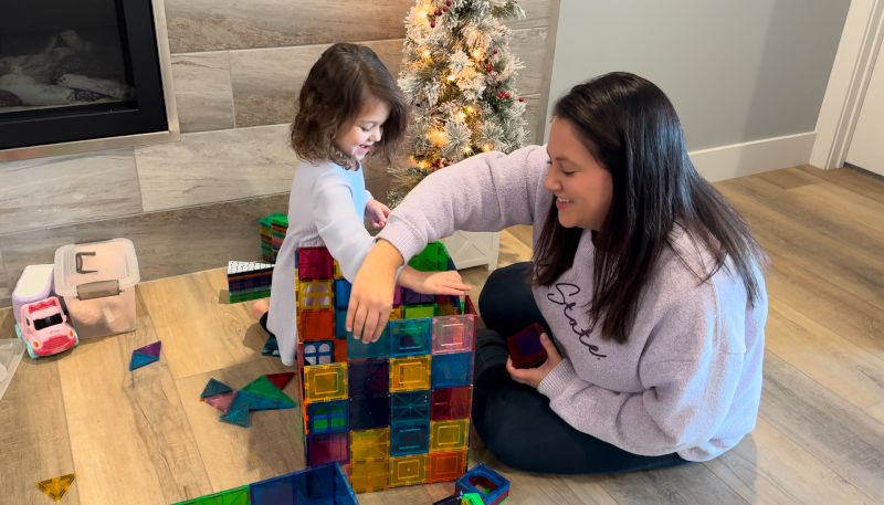 Playing With Magnatiles